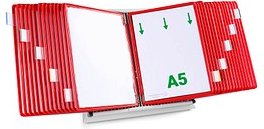 Thumbnail - tarifold Sichttafelsystem 435303 DIN A5 rot mit 30 St. Sichttafeln, 1 St.