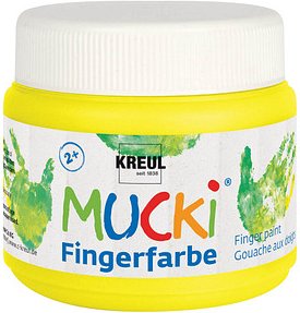 KREUL MUCKI Fingerfarbe gelb 150,0 ml, 1 St.