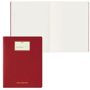 MOLESKINE Notizbuch Student Cahier XXL ca. DIN A4 quer blanko, rot Hardcover 120 Seiten, 1 St.