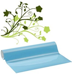 plottiX Vinylfolie permanent blau 31,5 cm x 1,0 m, 1 Rolle