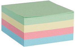 Printus pastell Haftnotizen farbsortiert, 1 Würfel