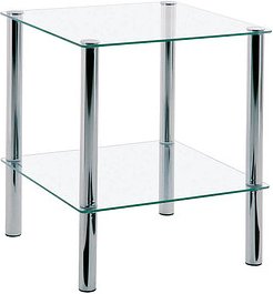 Thumbnail - HAKU Möbel Beistelltisch Glas transparent 39,0 x 39,0 x 47,0 cm, 1 St.
