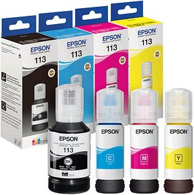 Thumbnail - EPSON 113/T06B1/B2/B3/B4 schwarz, cyan, magenta, gelb Tintenflaschen, 4er-Set