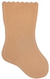 Rayher Bastelzubehör Papier-Weihnachtsstrümpfe braun 6 St.