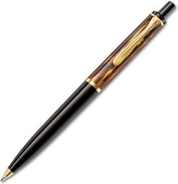 Pelikan Kugelschreiber Classic K200 braun-marmoriert, Schreibfarbe: schwarz, 1 St.