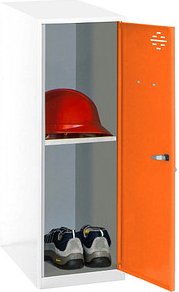 Simonrack Spind SIMONLOCKER DISM weiß, orange 8425437119385, 1 Schließfach 40,0 x 50,0 x 91,5 cm