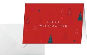 25 SIGEL Weihnachtskarten Ruby Pines DIN A6