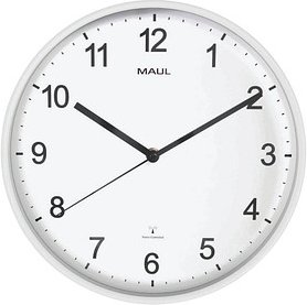 MAUL Funkwanduhr MAULsprint weiß Kunststoff, Ø 30,5 cm