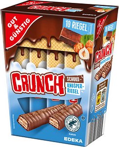 GUT&GÜNSTIG Crunch Schokoriegel 10 Riegel
