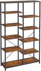 VASAGLE Bücherregal braun, schwarz 100,0 x 30,0 x 170,0 cm