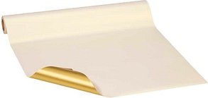 JUNG SCHÖNER VERPACKEN Geschenkpapier Vollton Perlenglanz Uni gold, 20,0 m