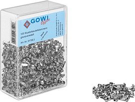 Thumbnail - Gowi Musterbeutelklammern Rundkopf, 1.000 St.