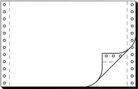 Thumbnail - SIGEL Endlospapier A5 quer 2-fach, 56 g/qm weiß 2.000 Blatt