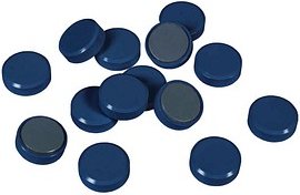 EICHNER Magnete blau, Kunststoff Ø 3,0 cm, 20 St.