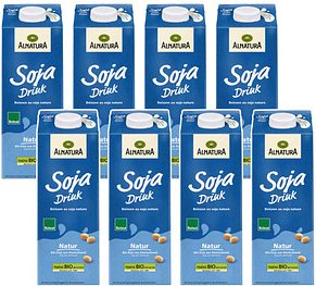ALNATURA ungesüßt Bio-Sojadrink 8x 1,0 l