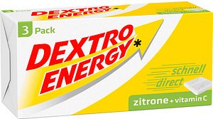 DEXTRO ENERGY DEXTROSE Zitrone + Vitamin C Traubenzucker 3x 8 St./138,0 g