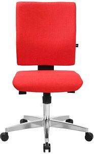 Thumbnail - Topstar Bürostuhl Lightstar 10, LS19W0G21 Stoff rot, Gestell alu