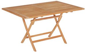 Sunny Smart® Gartentisch Perth teakfarben rechteckig 140,0 x 95,0 x 75,0 cm