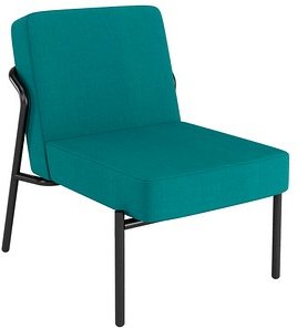 Thumbnail - medso powered by PAPERFLOW Sessel MEDSO S blau schwarz Stoff, 1 St.