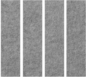 Thumbnail - HAMMERBACHER Akustikpaneele Wand, grau 4 x 25,0 x 100,0 cm, 4 St.