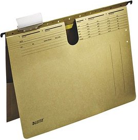 LEITZ Hängehefter ALPHA 1912 Karton naturbraun 1 x kaufmännische Heftung, 25 St.
