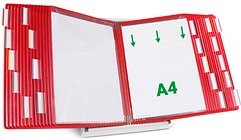 Thumbnail - tarifold Sichttafelsystem 434303 DIN A4 rot mit 30 St. Sichttafeln, 1 St.