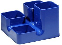 arlac® Stiftehalter blau Polystyrol 4 Fächer 13,0 x 13,0 x 9,0 cm