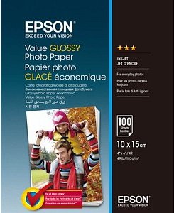 EPSON Fotopapier S400039 10,0 x 15,0 cm hochglänzend 183 g/qm 100 Blatt