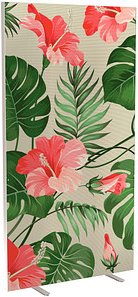 PAPERFLOW Trennwand easyScreen Tropical, 62731 bunt 94,0 x 173,4 cm, 1 St.