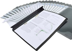 RAPESCO® Schnellhefter ECO Kunststoff schwarz DIN A4, 25 St.