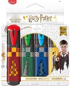 maped Harry Potter Textmarker farbsortiert, 4 St.