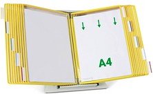 tarifold Sichttafelsystem 434204 DIN A4 gelb mit 20 St. Sichttafeln, 1 St.