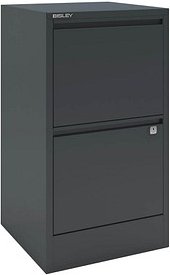 BISLEY Home Hängeregistraturschrank anthrazit 2 Schubladen 41,3 x 40,0 x 67,2 cm