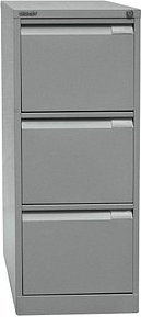 BISLEY Hängeregistraturschrank silber 3 Schubladen 41,3 x 62,2 x 101,6 cm, 1 St.