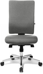 Thumbnail - Topstar Bürostuhl Lightstar 20, LS29W0G23 Stoff grau, Gestell alu