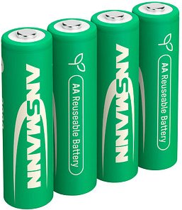 4 ANSMANN Akkus Typ 2800 Mignon AA 2.600 mAh