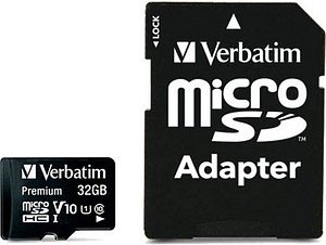 verbatim Speicherkarte microSDHC-Card Premium 32 GB