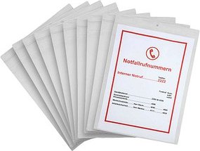 EICHNER Sichttaschen DIN A4 transparent glatt 0,20 mm, 10 St.