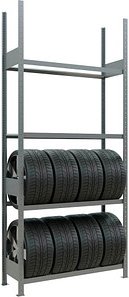 Thumbnail - SCHULTE Reifenregal 20992 silber 120,0 x 40,0 x 275,0 cm