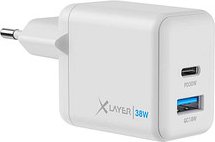 XLAYER Powercharger 38W Ladeadapter weiß, 38 Watt