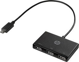 HP USB-Hub 3-fach schwarz