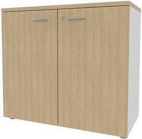Quadrifoglio Aktenschrank, ECEB90B/RKBA weiß, eiche 1 Fachboden 90,0 x 45,0 x 81,5 cm