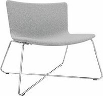 fm Sessel LODUS hellgrau chrom Stoff, 1 St.
