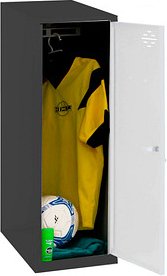 Simonrack Spind SIMONLOCKER DISM SINGLE anthrazit, weiß 8425437108563, 1 Schließfach 30,0 x 50,0 x 91,5 cm