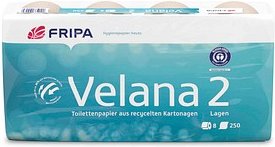 FRIPA Toilettenpapier Velana 2-lagig Recyclingpapier, 8 Rollen