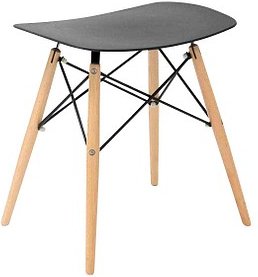 Thumbnail - meet powered by PAPERFLOW Hocker Skoll TBSKOL.23.01 schwarz