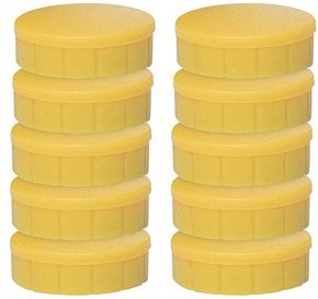 MAUL Magnete gelb, Kunststoff Ø 2,0 cm, 10 St.