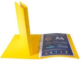 Exacompta Ringbuch 2-Ringe gelb 2,0 cm DIN A4, 1 St.