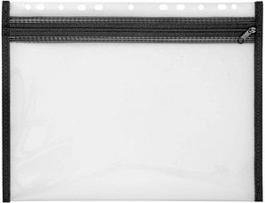 VELOFLEX Reißverschlussbeutel VELOBAG® transparent/schwarz 0,3 mm, 1 St.