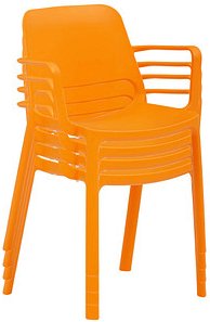 Thumbnail - Mayer Stapelstühle myNUKE 2051 62 orange Kunststoff, 4 St.